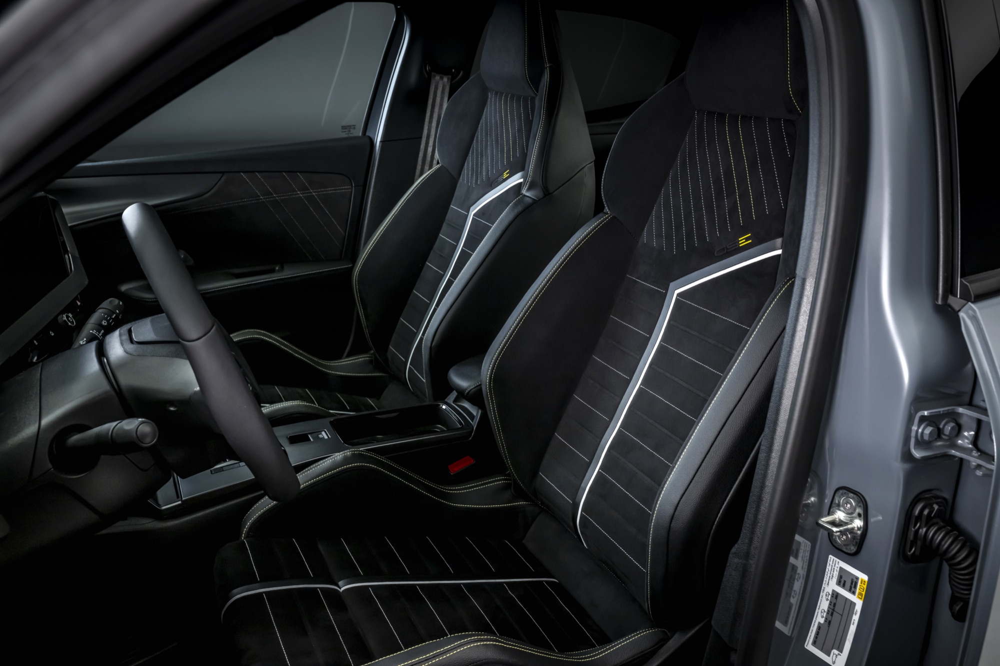 The Alcantara GSE bucket seats