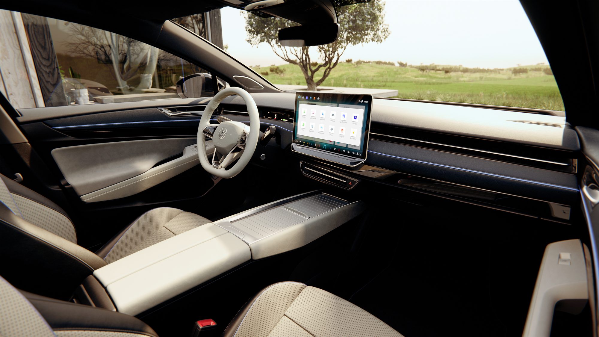 The ID.7's dashboard