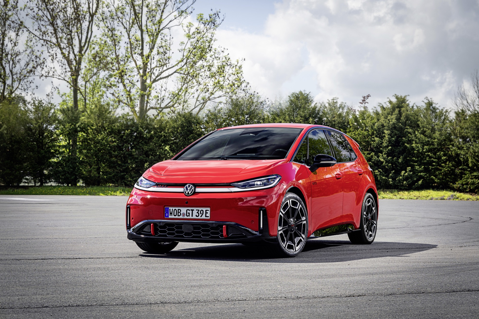 The Volkswagen ID.3 GTI in Tornado Red