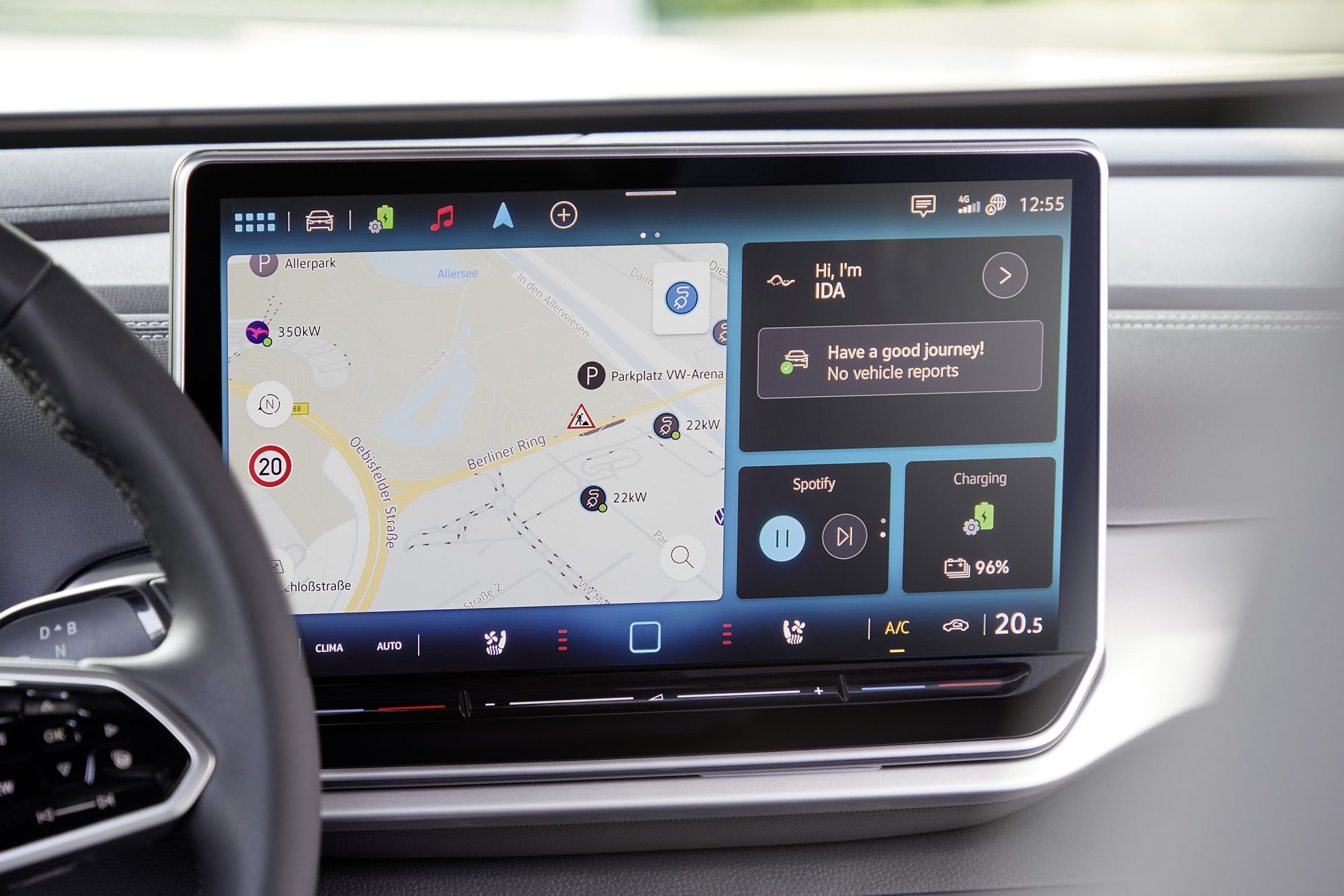 The ID.4's upgraded infotainment