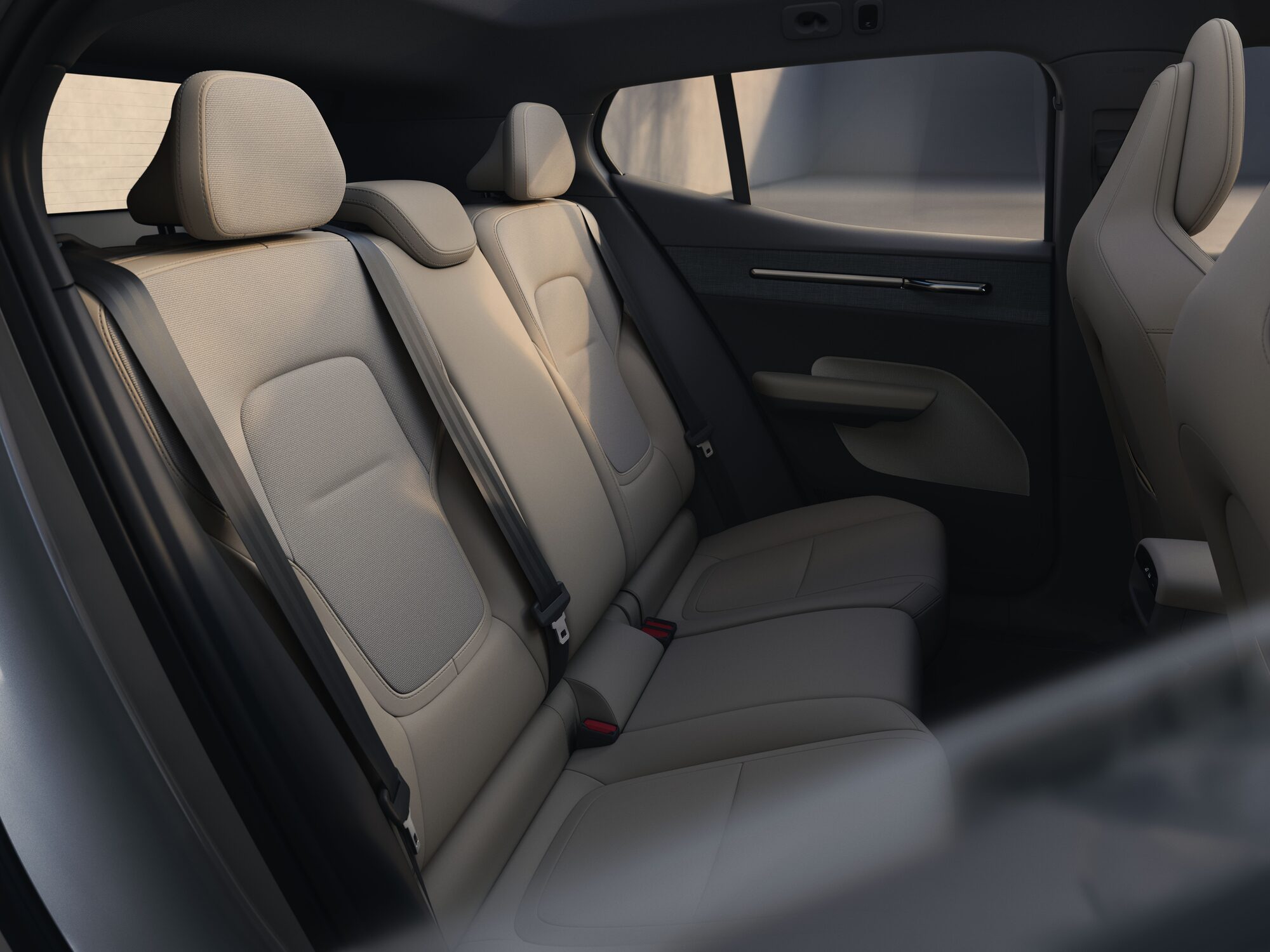 The EX30's back seats