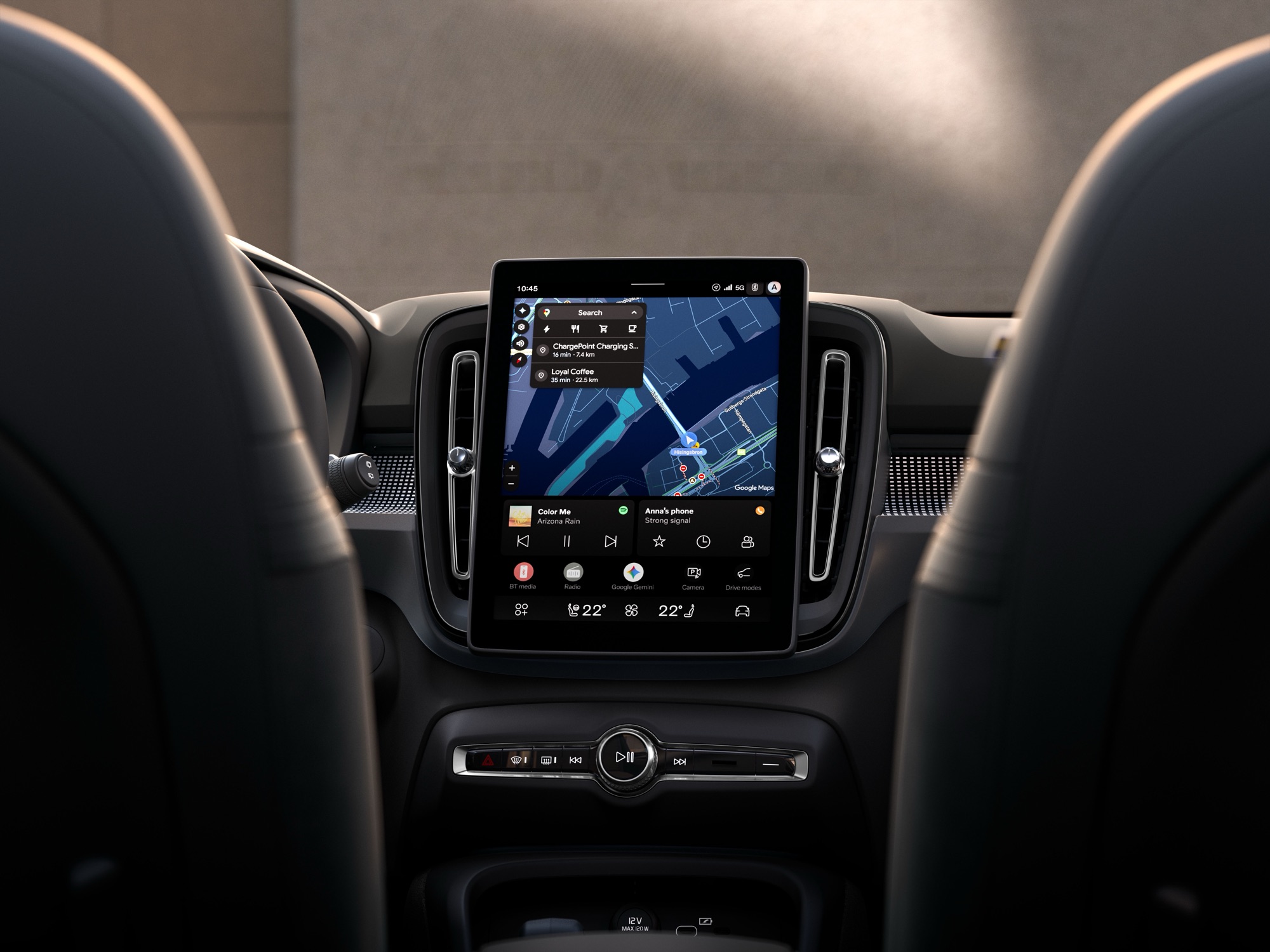 The new 11.2 inch centre screen