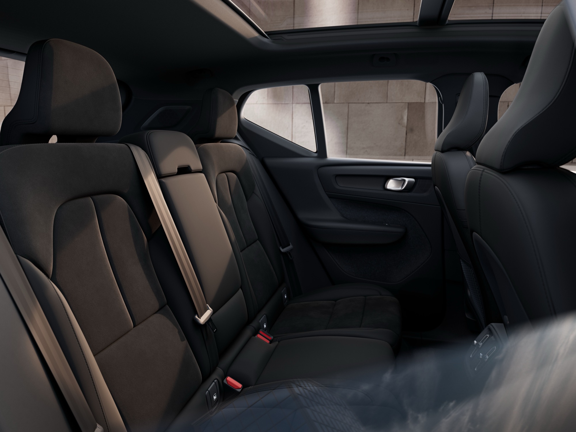 The 2027 EX40's back seats